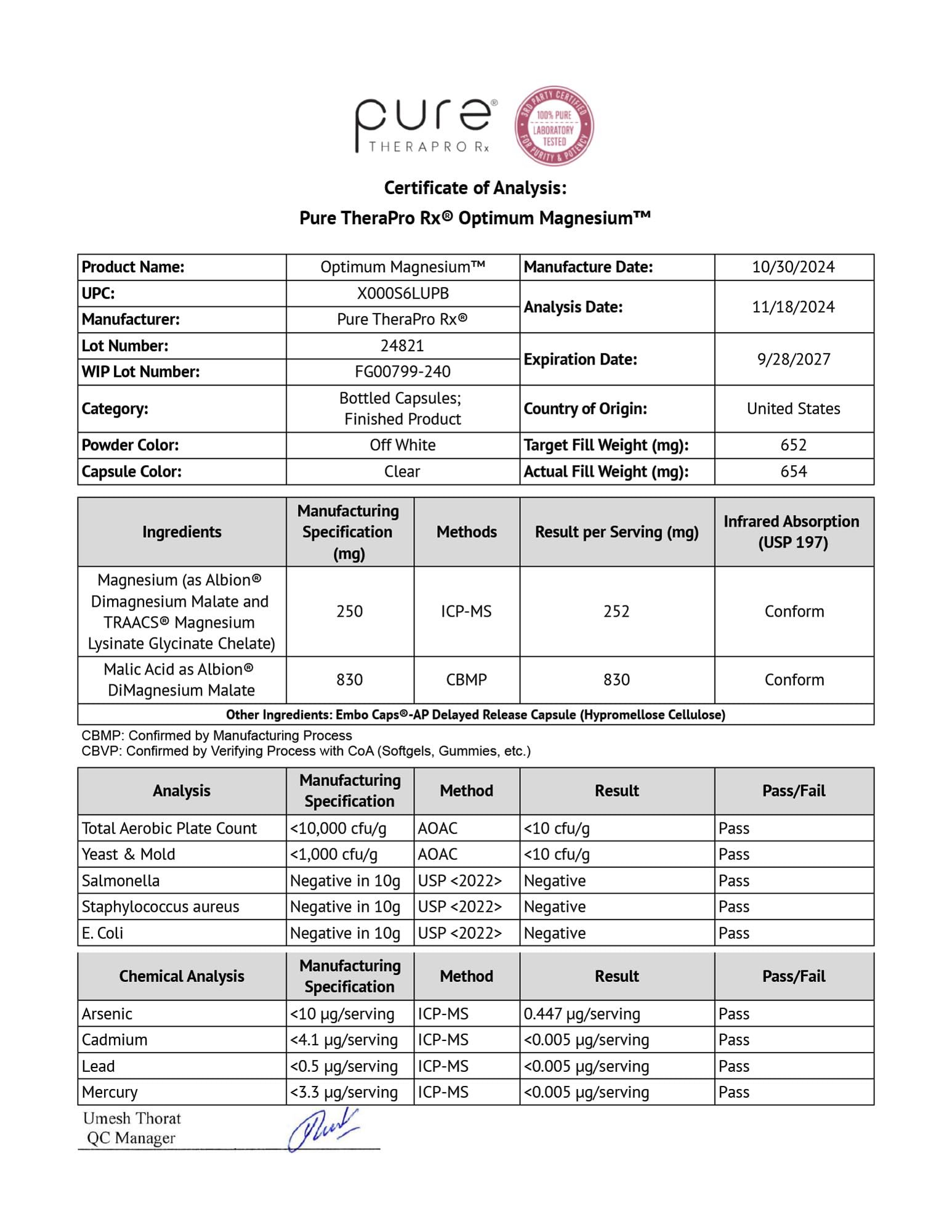 Optimum Magnesium Lysinate Glycinate & Malate

