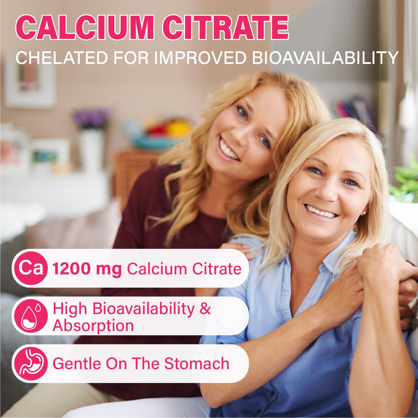 Calcium Citrate Gummies 1200 mg for Adults - Vegan

