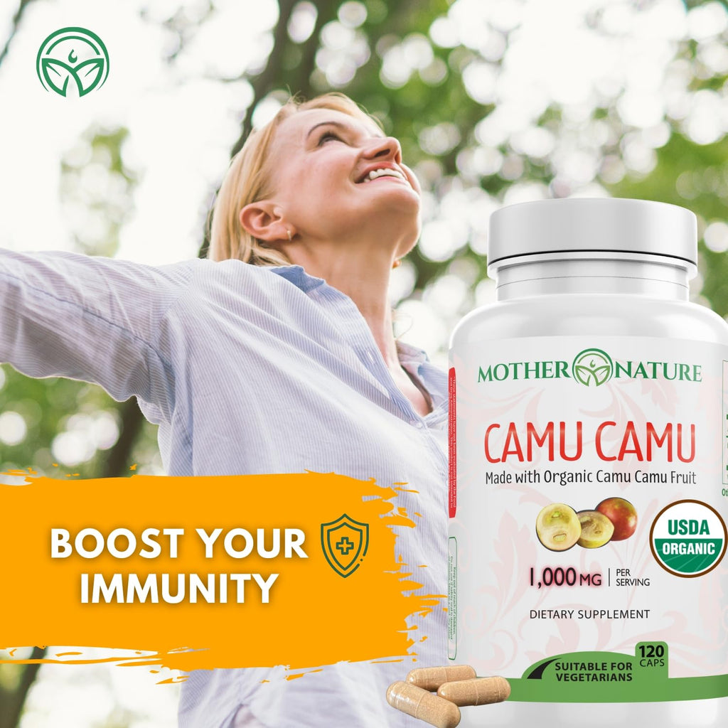 Organic Camu Camu Vitamin C Supplement - Vegan & Non-GMO

