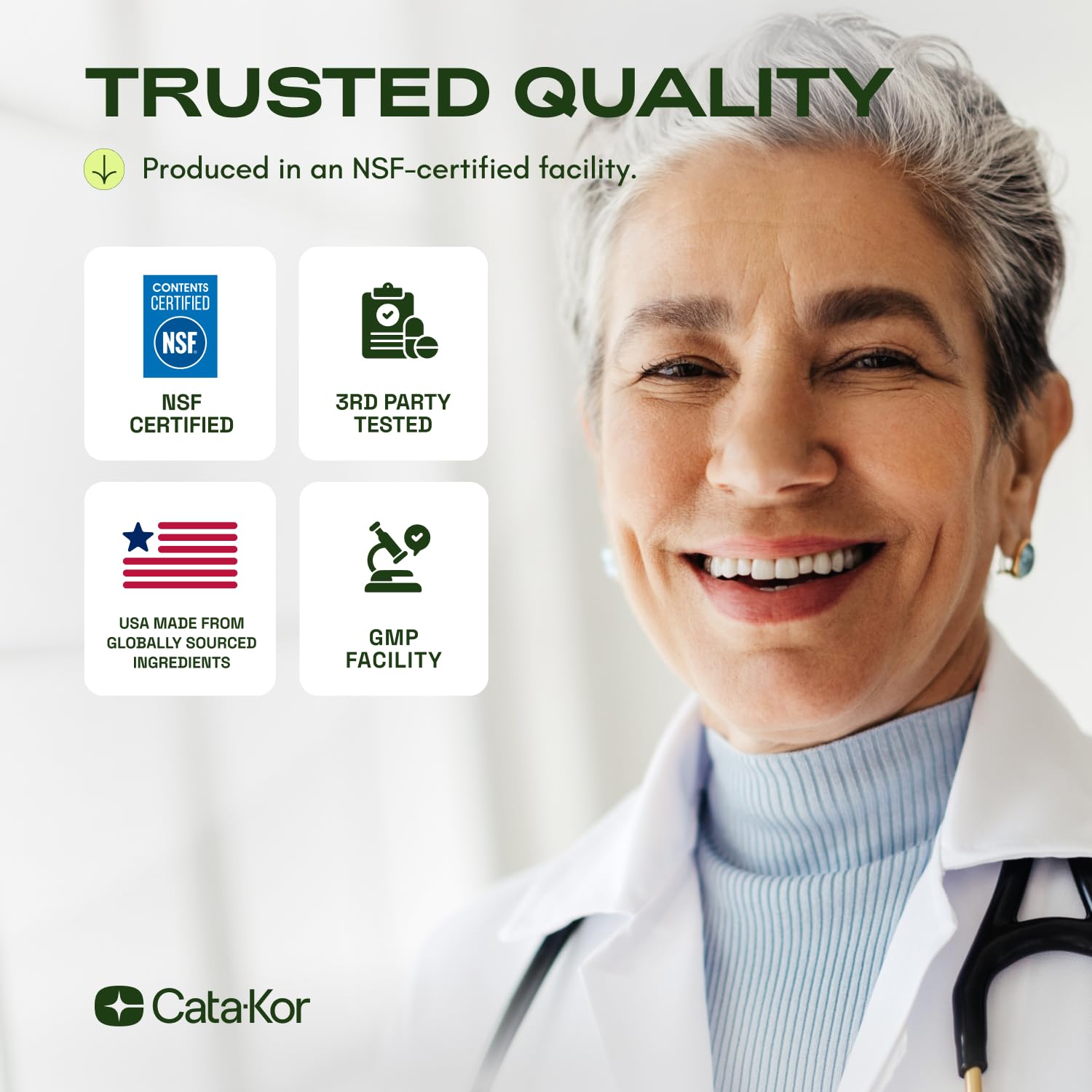 Cata-Kor NMN Supplement NAD Support Quercetin Resveratrol

