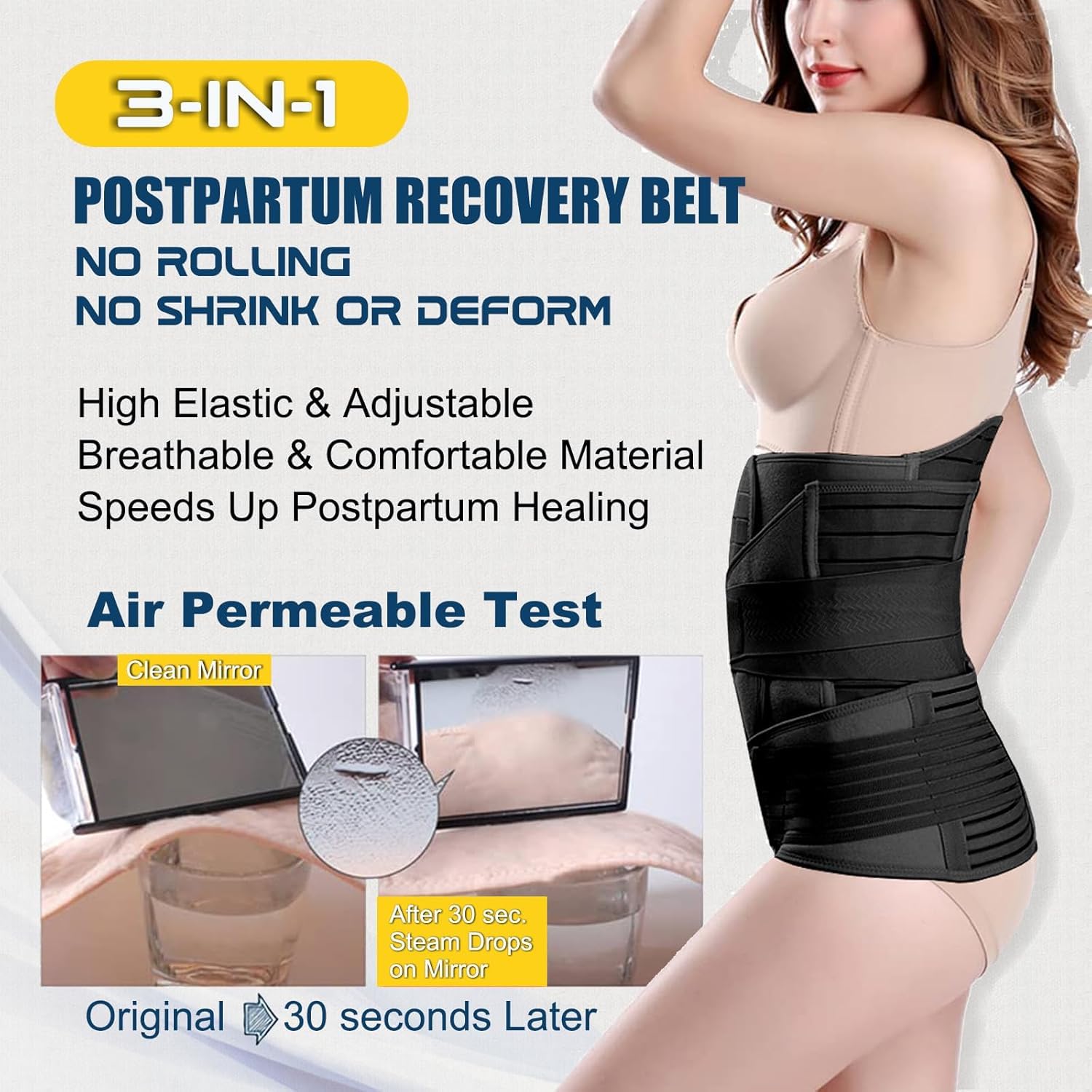 ChongErfei 3-in-1 Postpartum Belly Wrap

