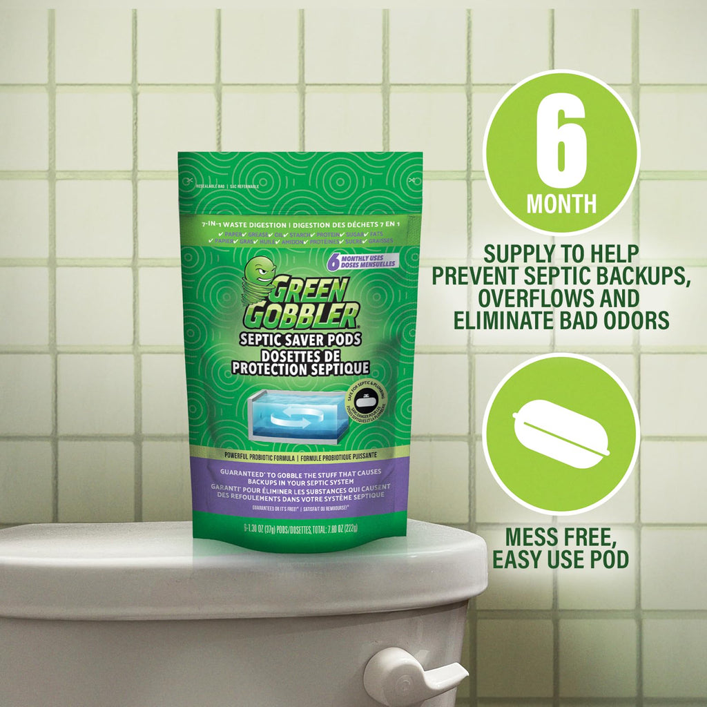 Septic Tank Treatment by Green Gobbler with Probiotics

