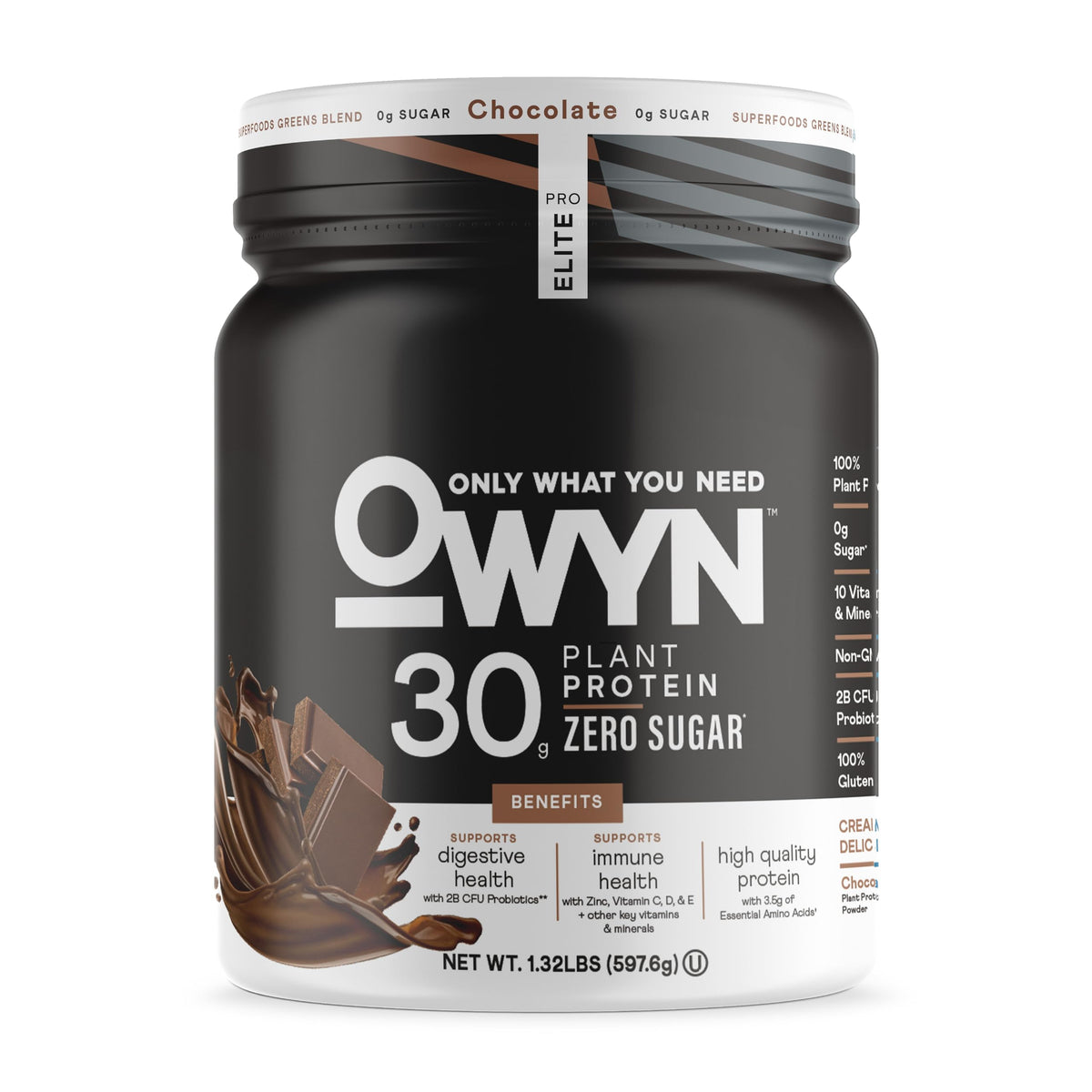 OWYN Pro Elite Plant-Based Protein Powder - Dairy Free and Gluten Free