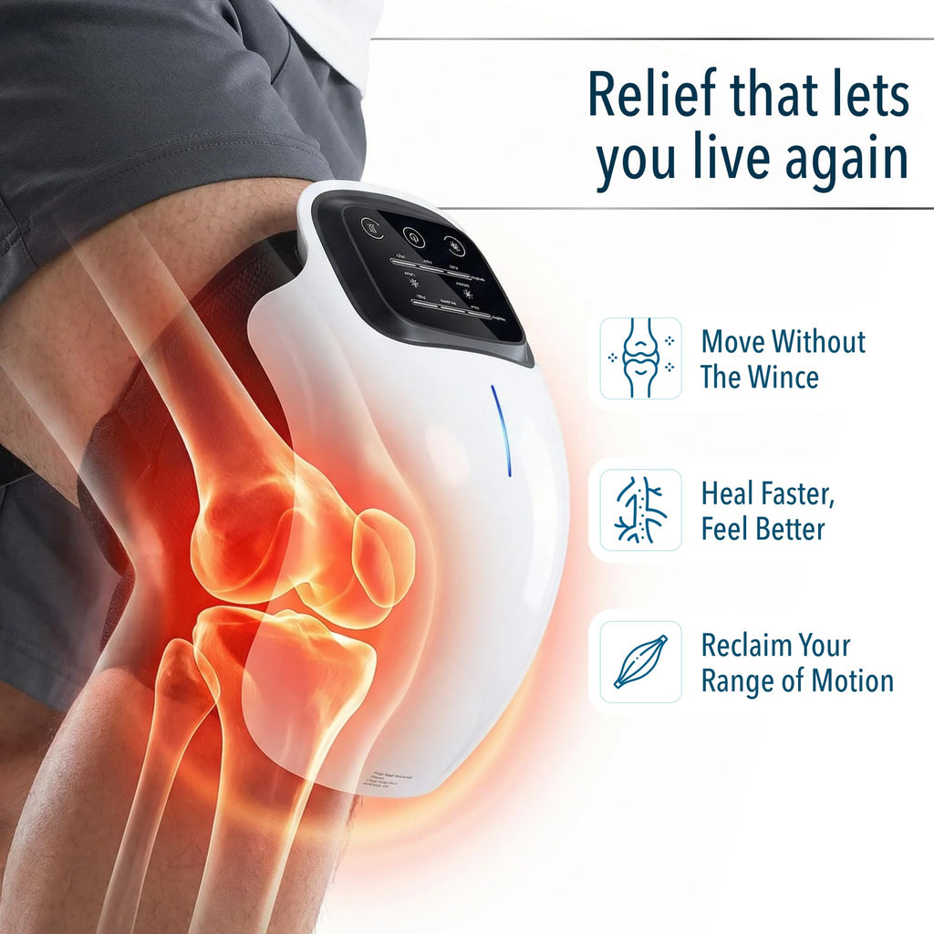 Knee Massager with Heat and Red Light Therapy

