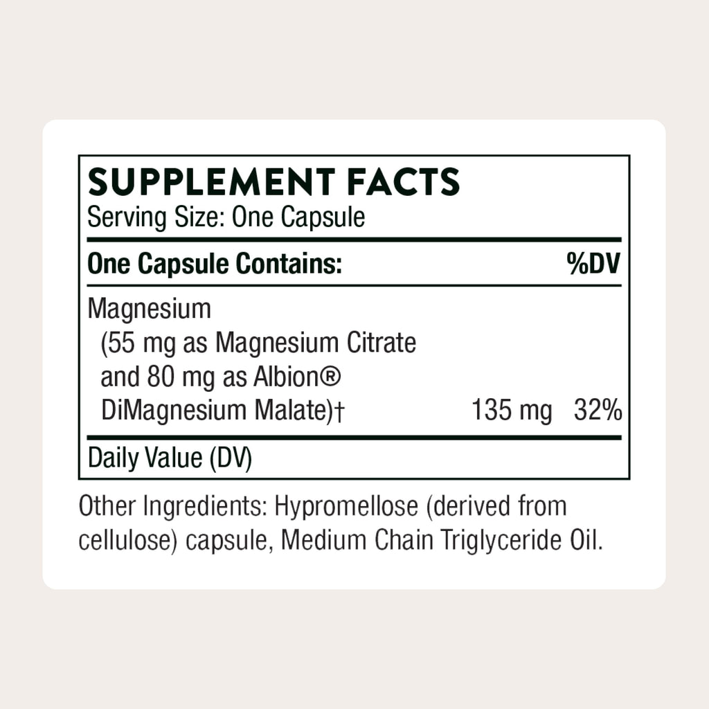 THORNE Magnesium Supplement - Supports Heart & Muscle Health

