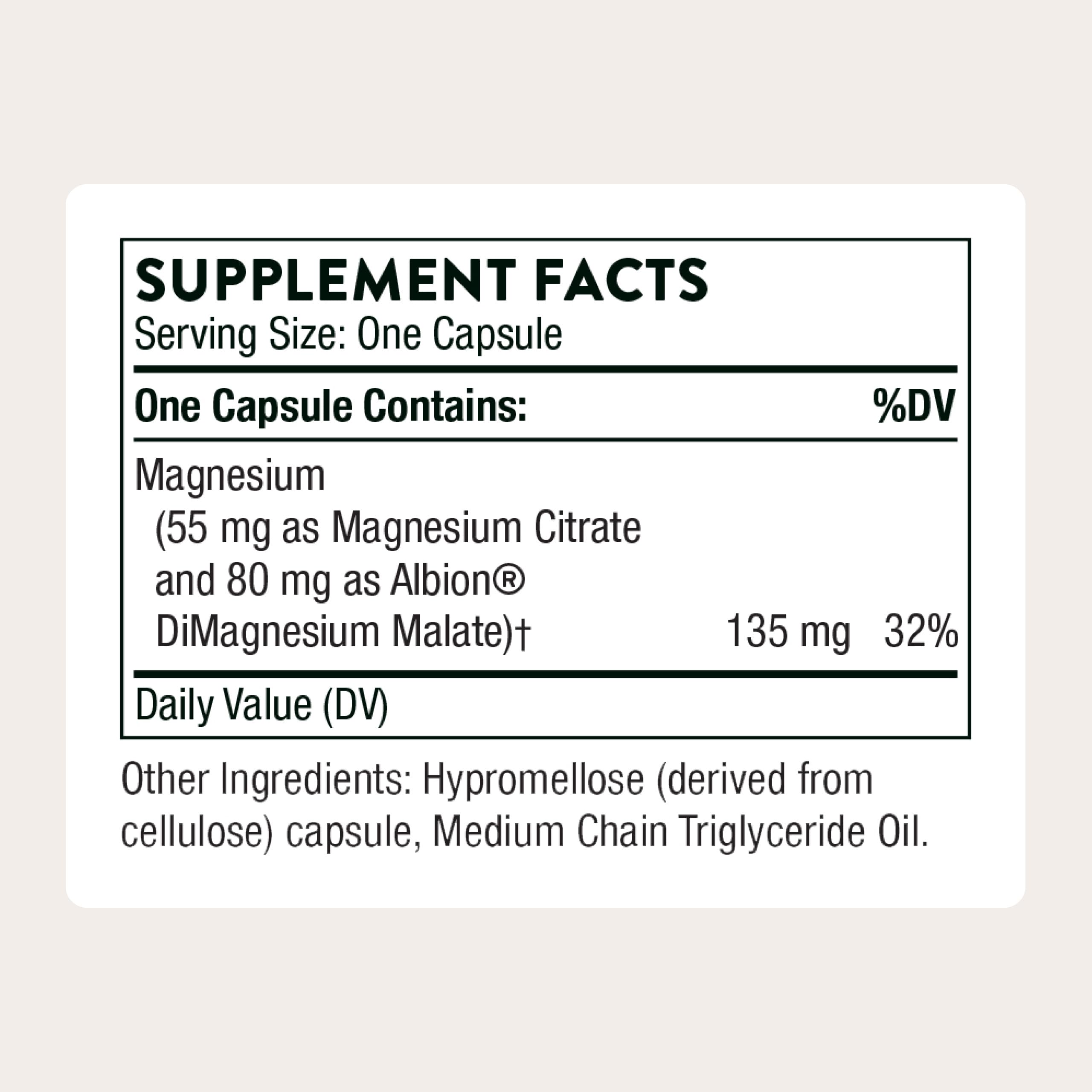 THORNE Magnesium Supplement - Supports Heart & Muscle Health

