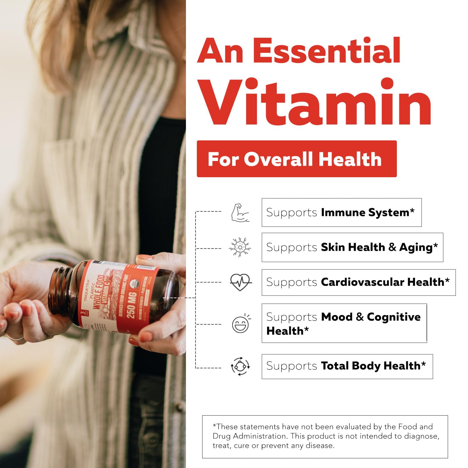 Plant-C Organic Vitamin C Supplement - Whole Food Bioavailable

