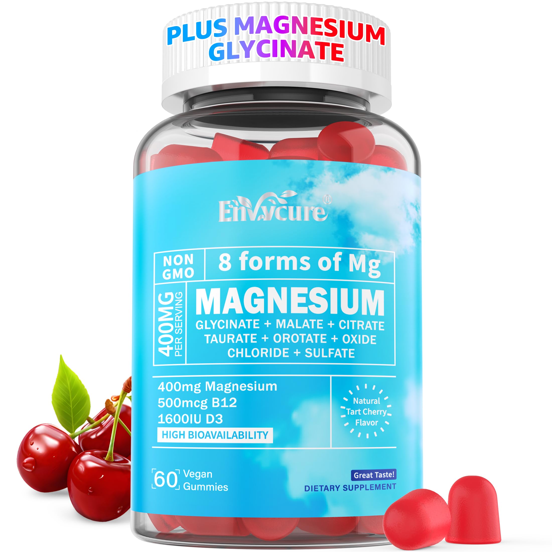 EnvyCure Magnesium Glycinate Gummies with Ashwagandha