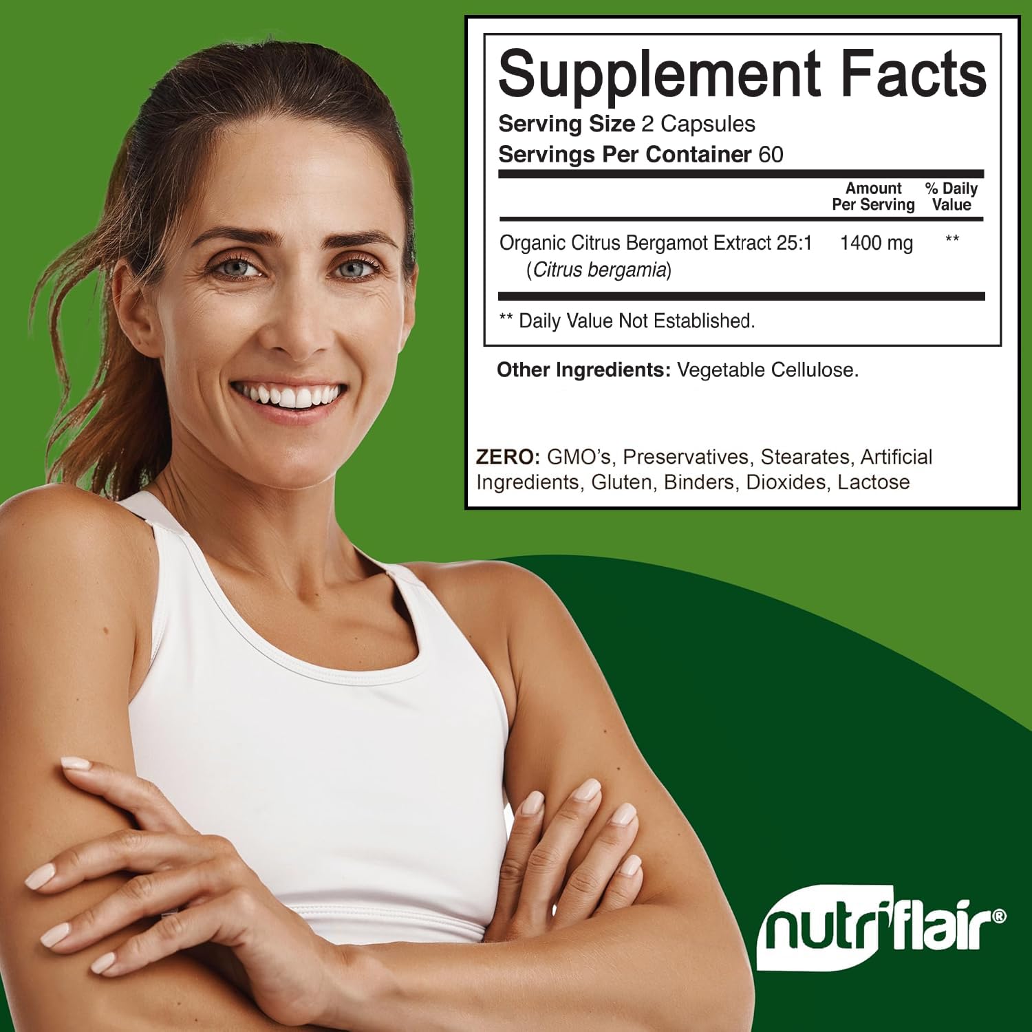 NutriFlair Citrus Bergamot Supplement – Vegan & Non-GMO

