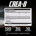 EHP Labs CREA-8 Micronized Creatine Monohydrate Powder

