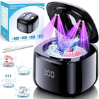 Ultrasonic Retainer Cleaner Machine for Dentures and Aligners, 49KHz, 220ML