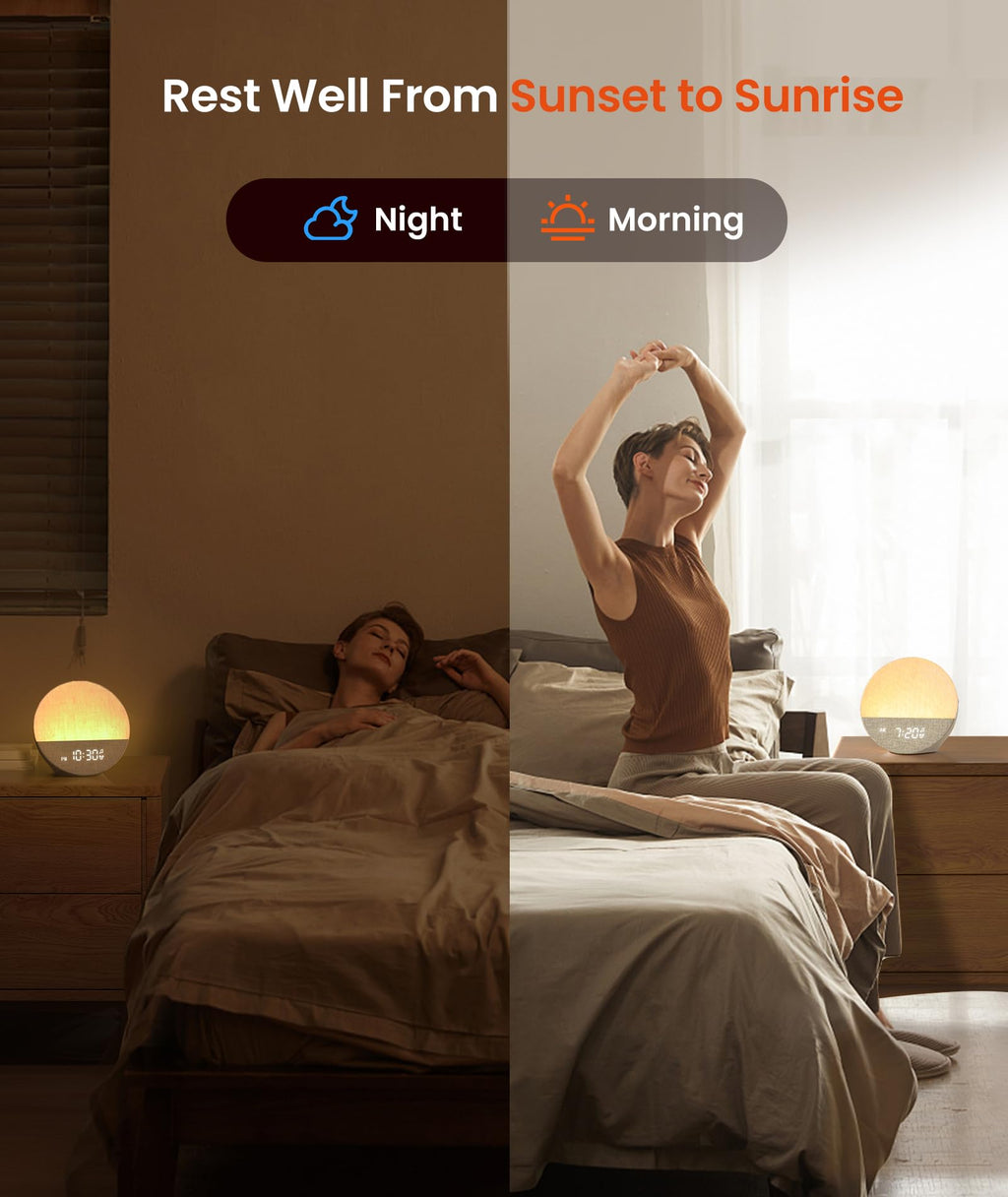 Dreamegg Alarm Clock with Sleep Sounds

