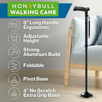 HONEYBULL Folding Walking Cane - Adjustable All Terrain

