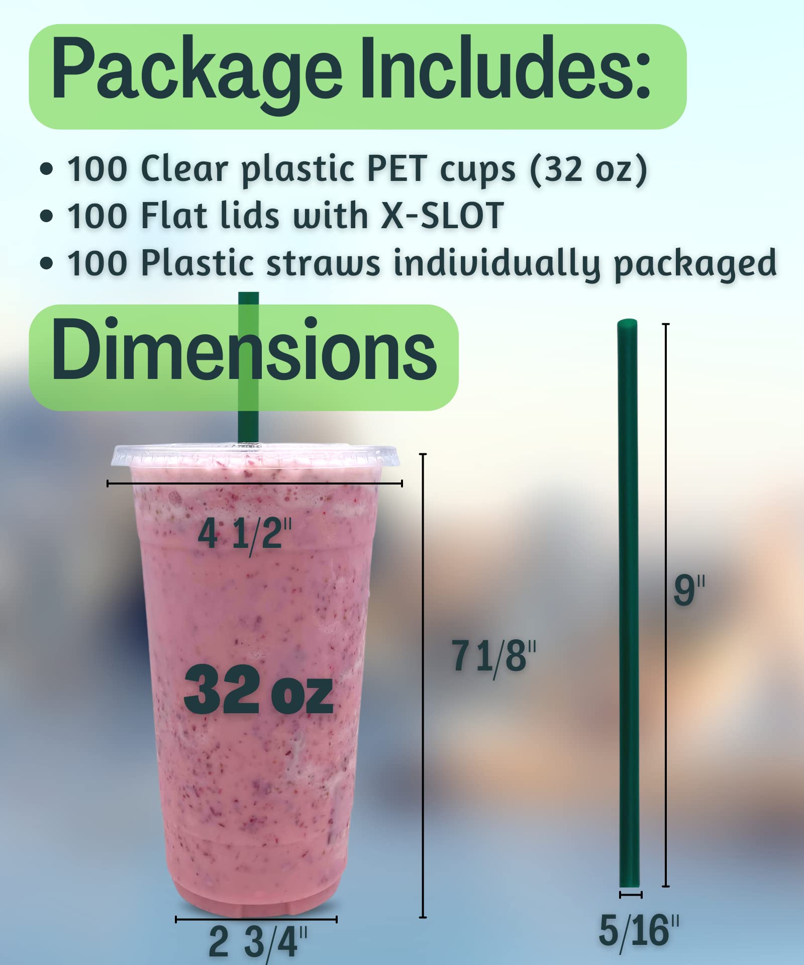 Clear Disposable Cups for Beverages | Easy Cleanup

