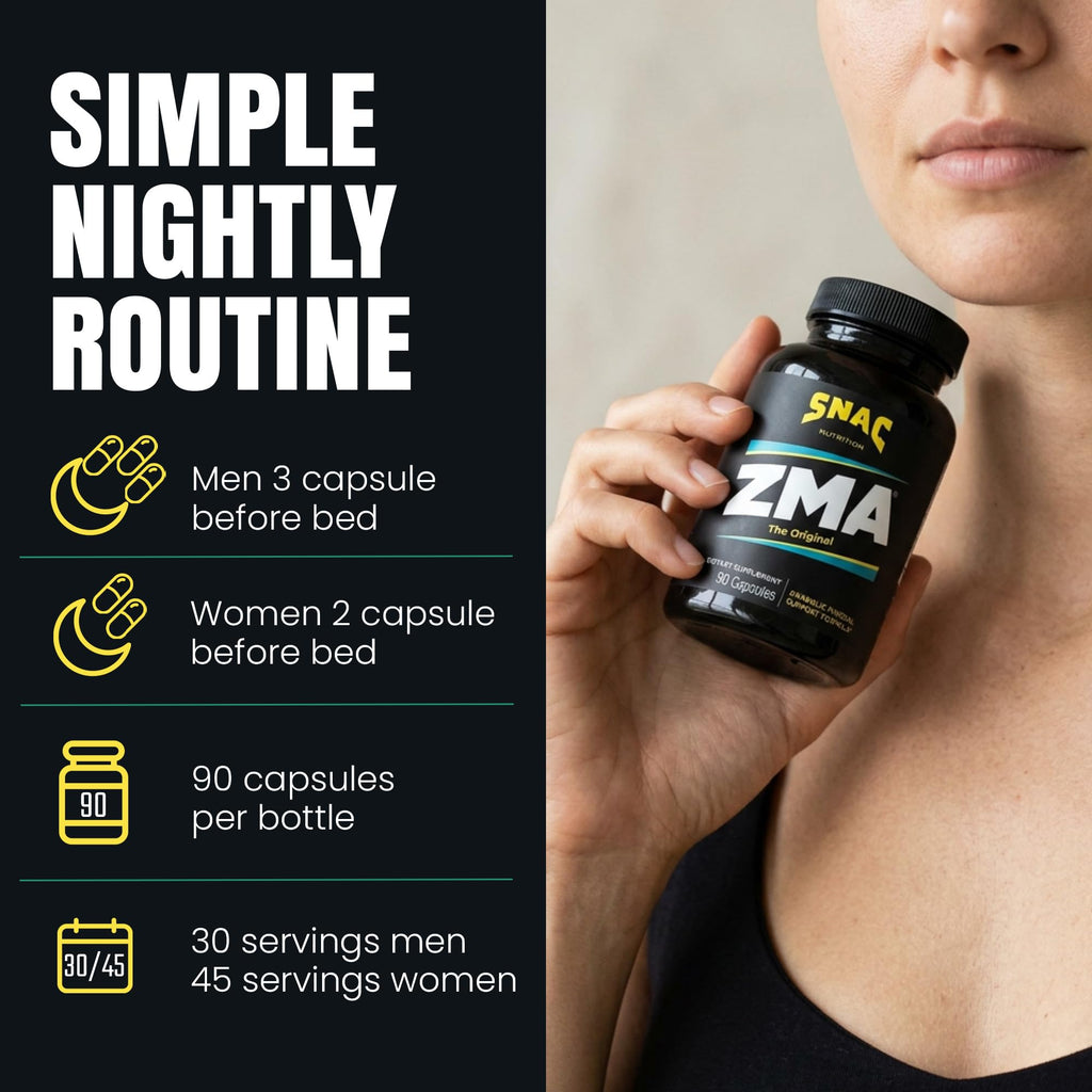 SNAC ZMA Sleep Recovery Supplement

