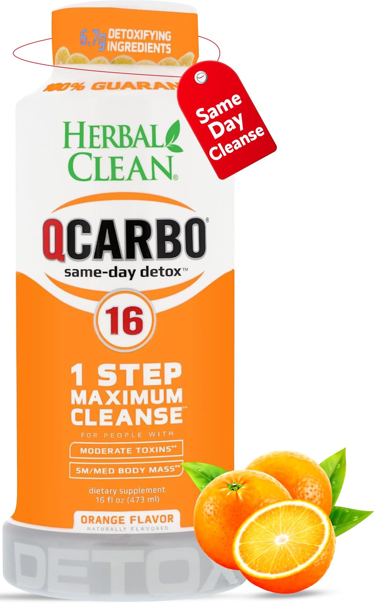 Herbal Clean Qcarbo16 Detox Drink - Full Body Cleanse

