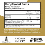 Qunol Ubiquinol 100 mg CoQ10 Supplement

