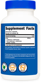 Nutricost SAM-e S-Adenosyl-L-Methionine Supplement

