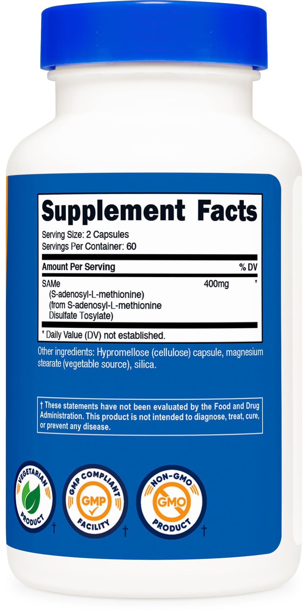 Nutricost SAM-e S-Adenosyl-L-Methionine Supplement


