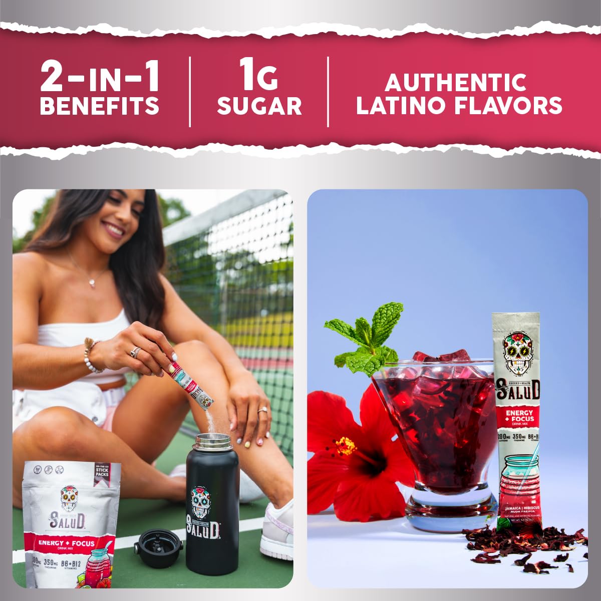 Salud 2-in-1 Energy Drink Powder + Focus

