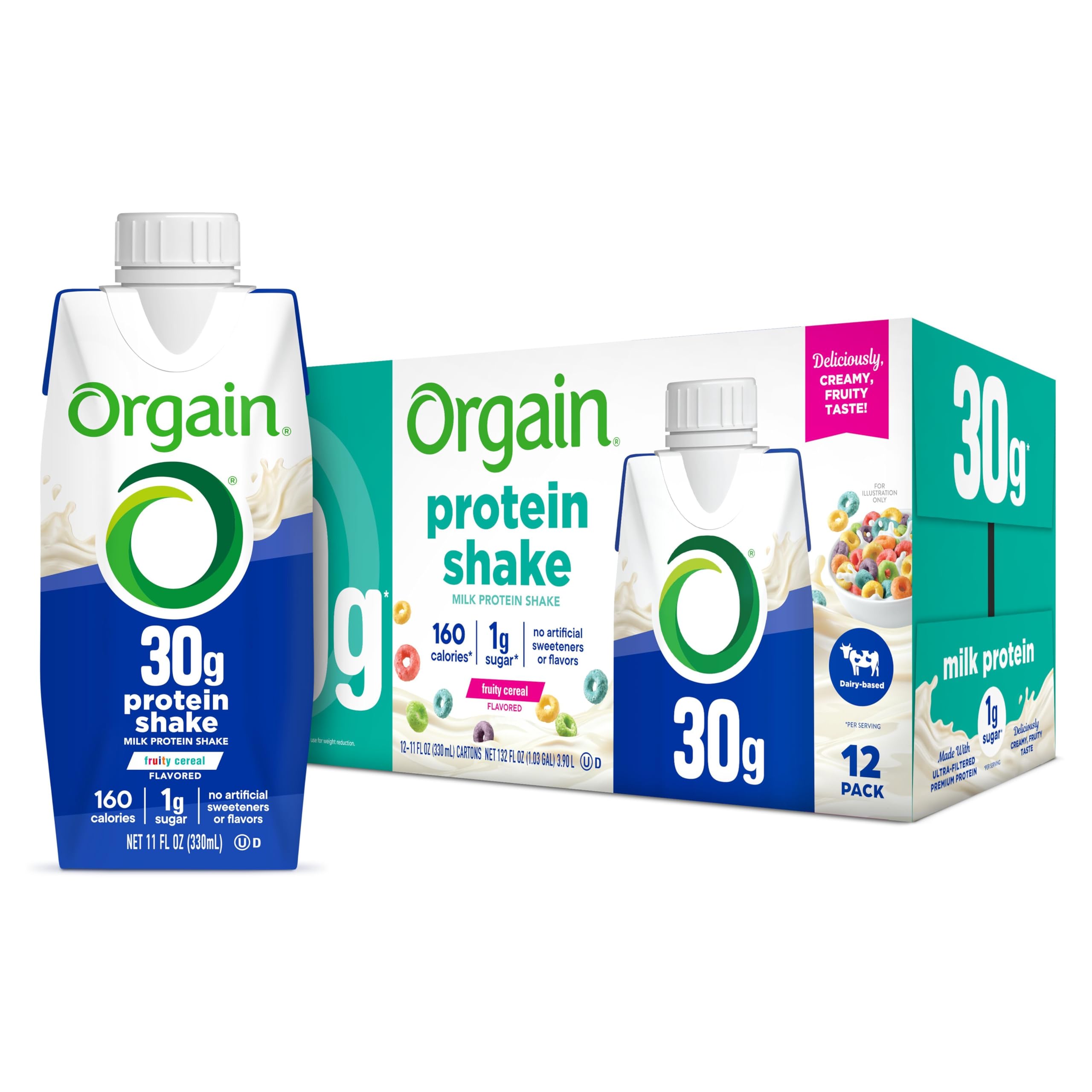 Orgain 38g High Protein Shake Dairy Isolate Milk