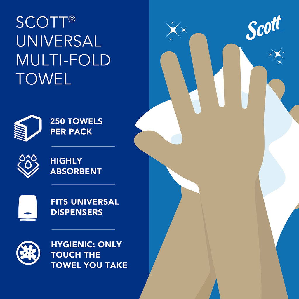 Scott Universal Multifold Paper Towels | Dispenser Compatible

