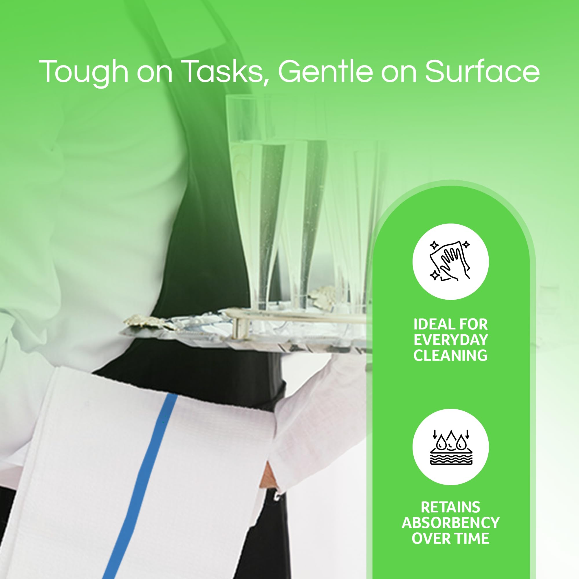 Towels N More 100% Cotton Bar Mop Towels High Absorbency

