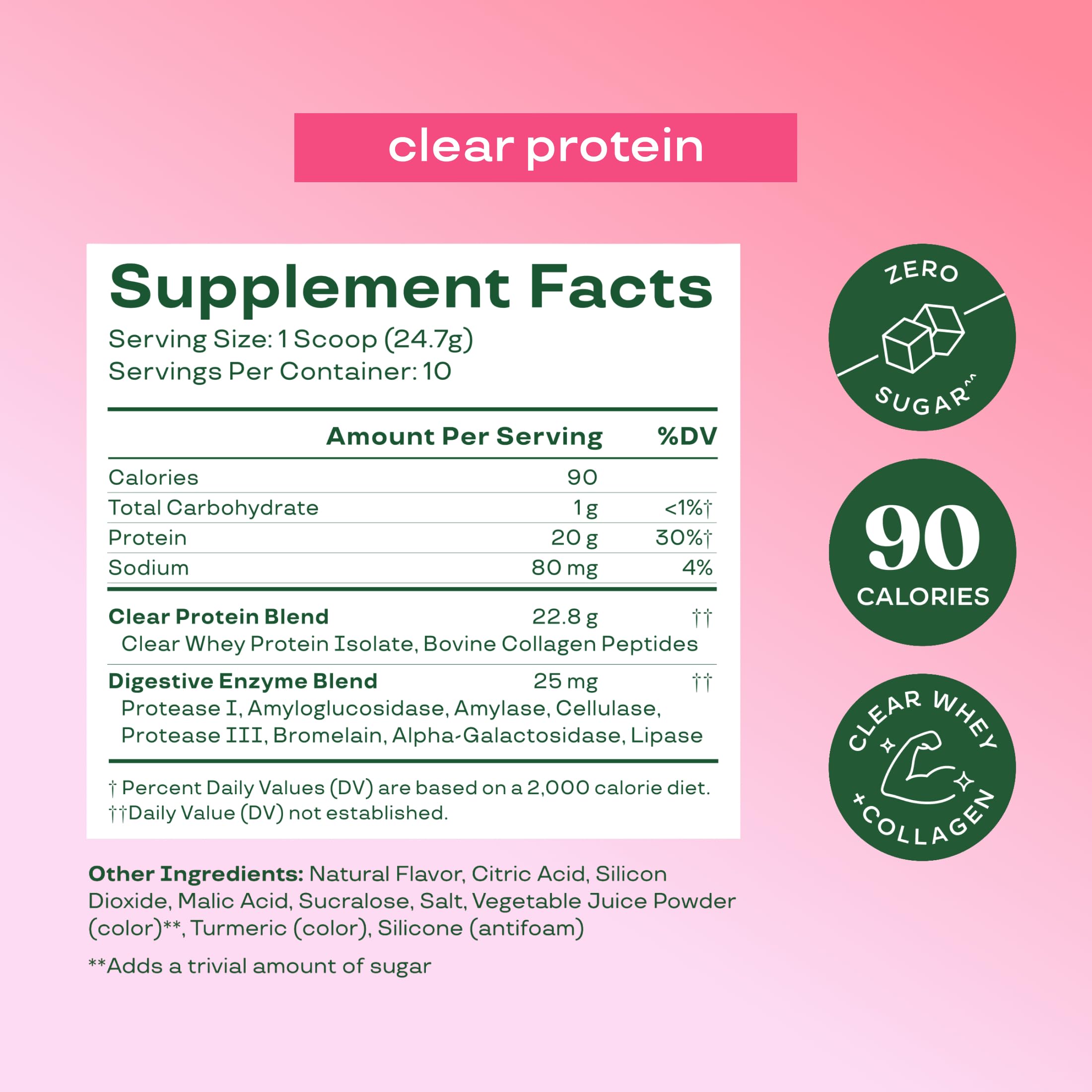 Bloom Clear Protein Powder – Whey Isolate + Collagen

