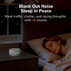 Buffbee Alarm Clock with Sound Machine - Gentle Wake

