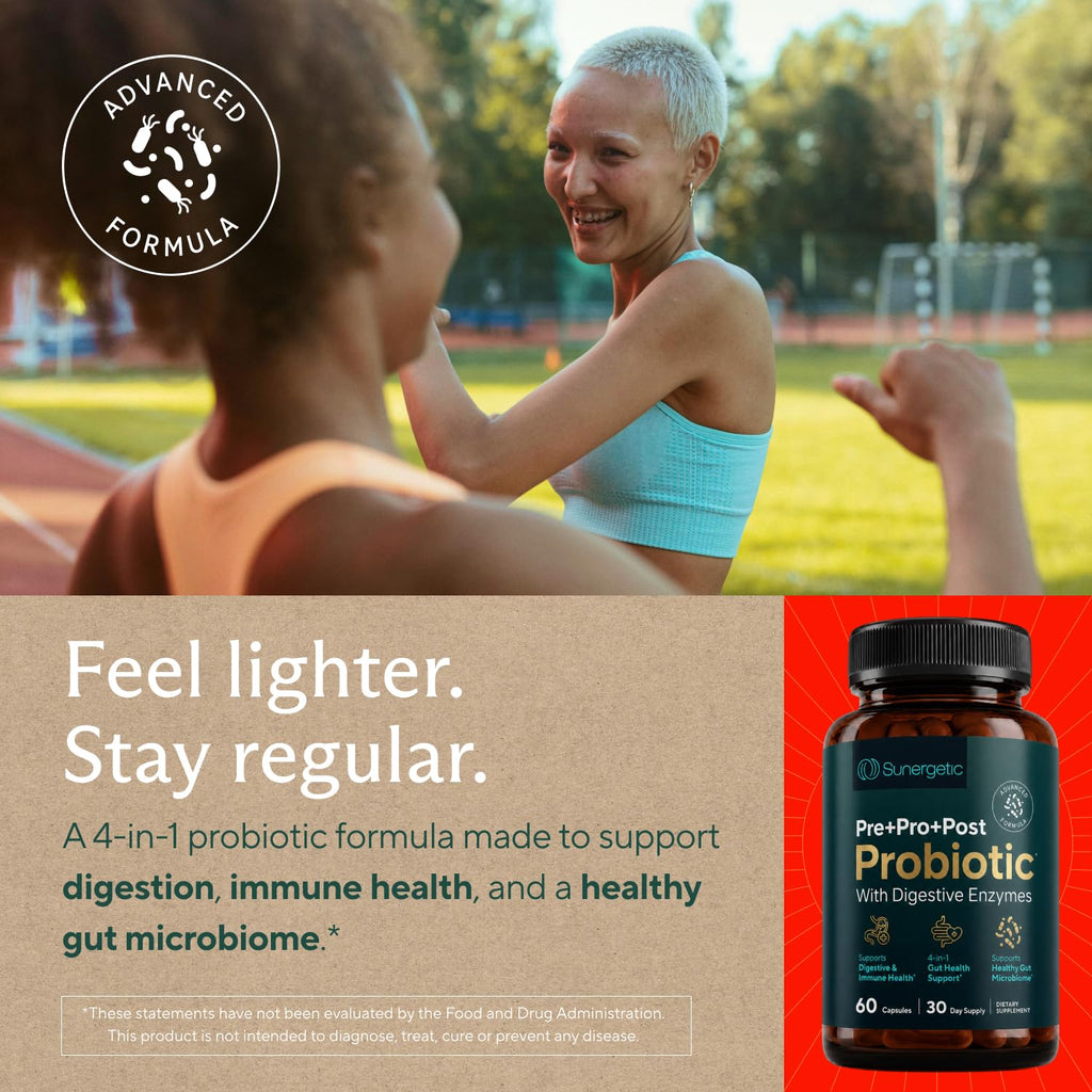 Sunergetic Probiotic for Digestive Health | Immune Support

