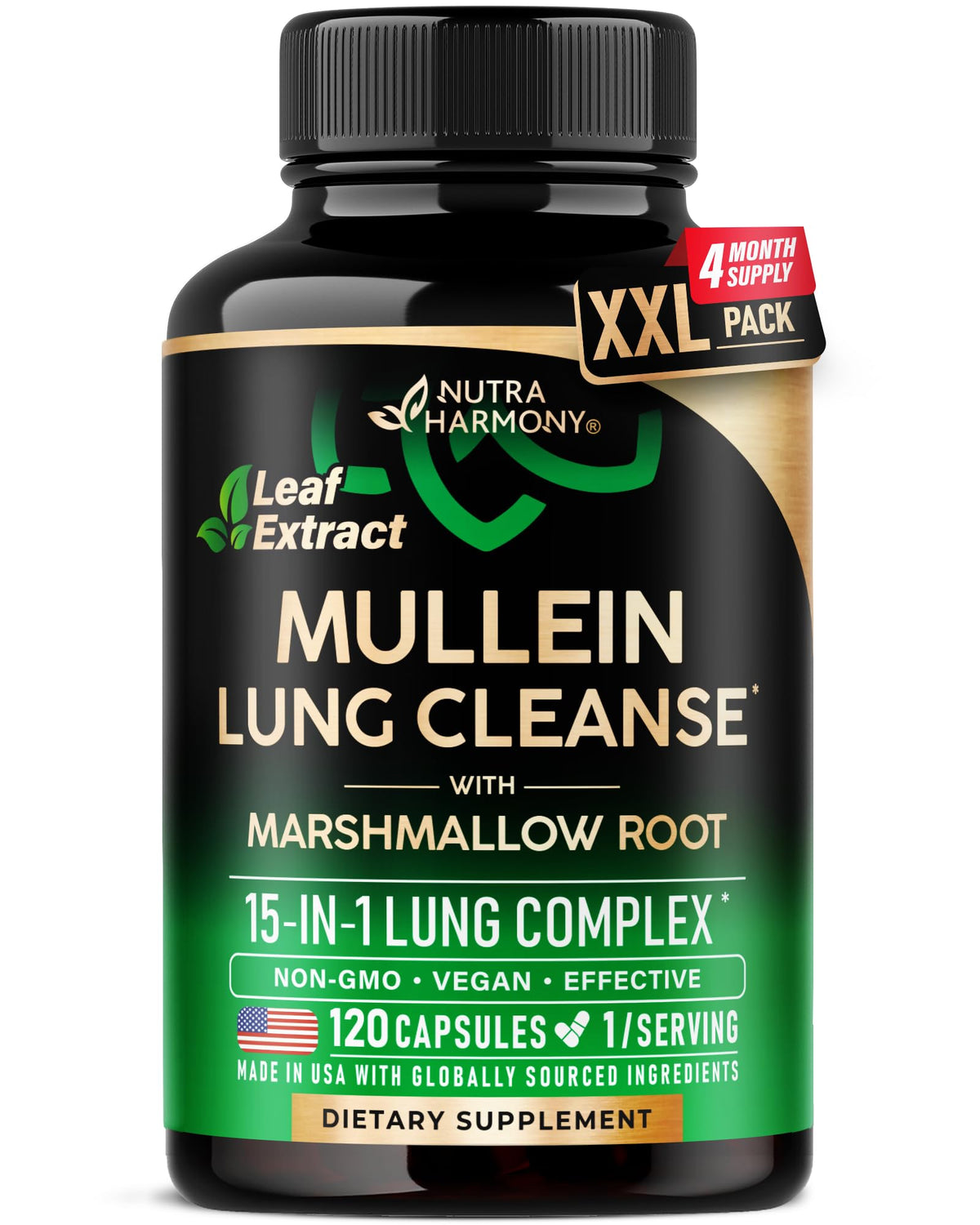Mullein Lung Detox 15-in-1 Lung Support Supplement