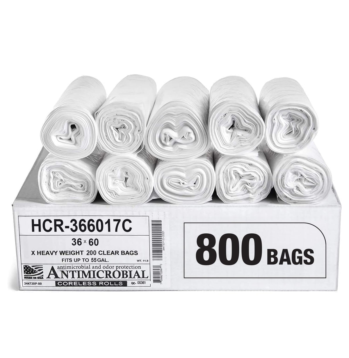Aluf Plastics High Density Trash Bags - Heavy-Duty