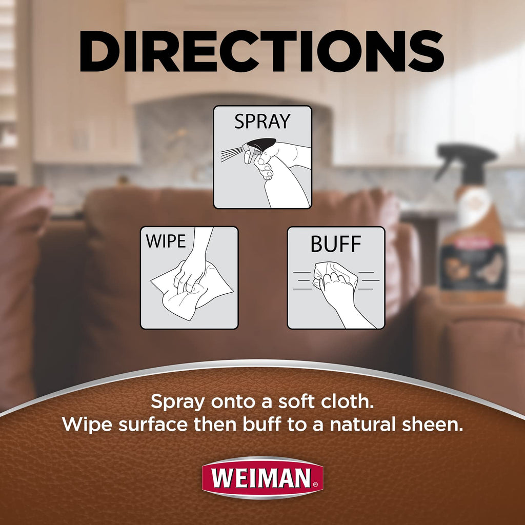 Weiman Leather Cleaner & Conditioner for Finished Leather

