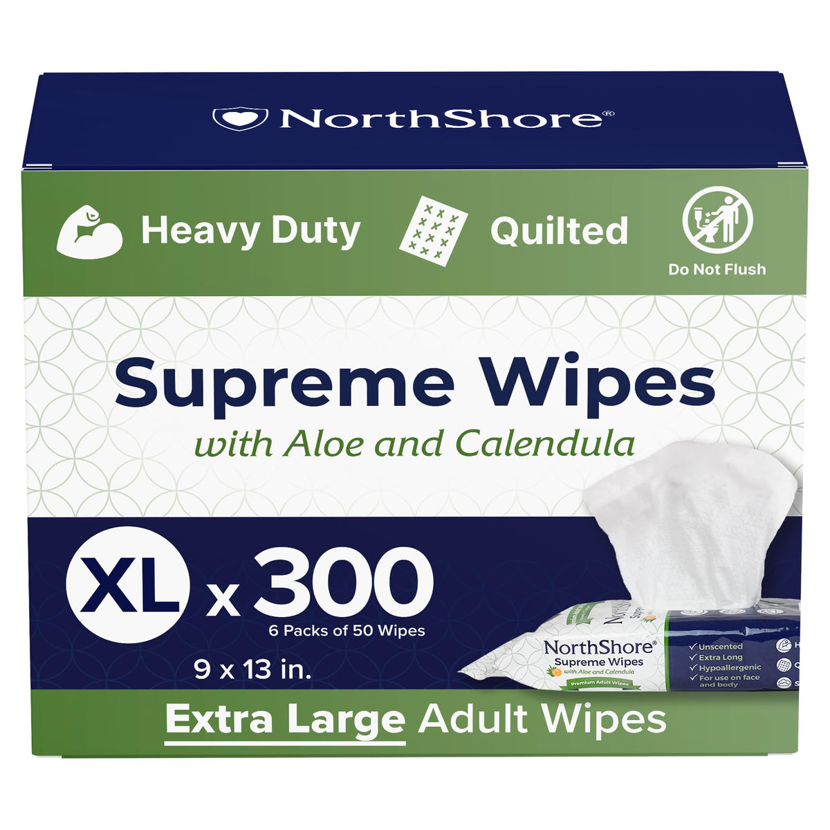NorthShore Supreme Heavy-Duty Quilted Wipes