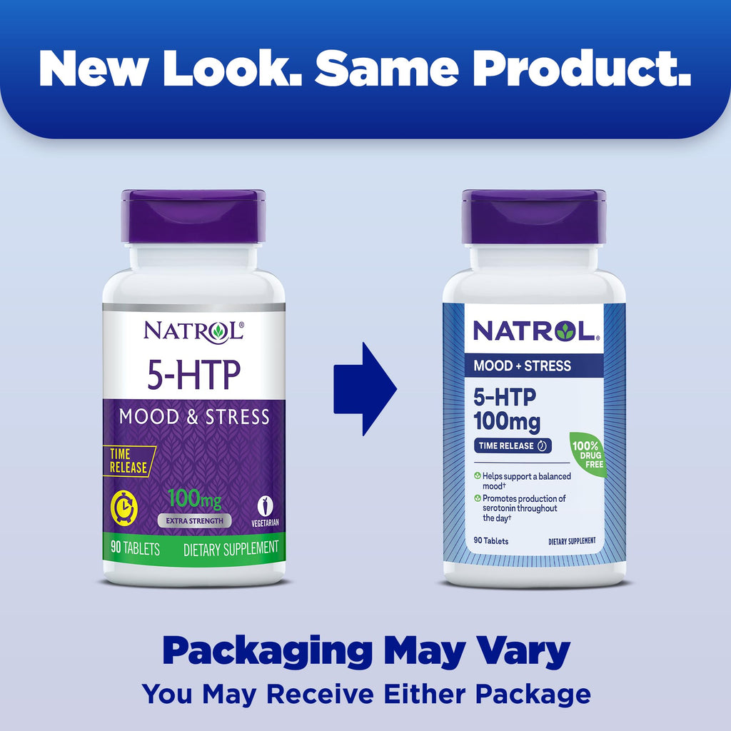 Natrol 5-HTP 100 mg Time Release Tablets Mood Support

