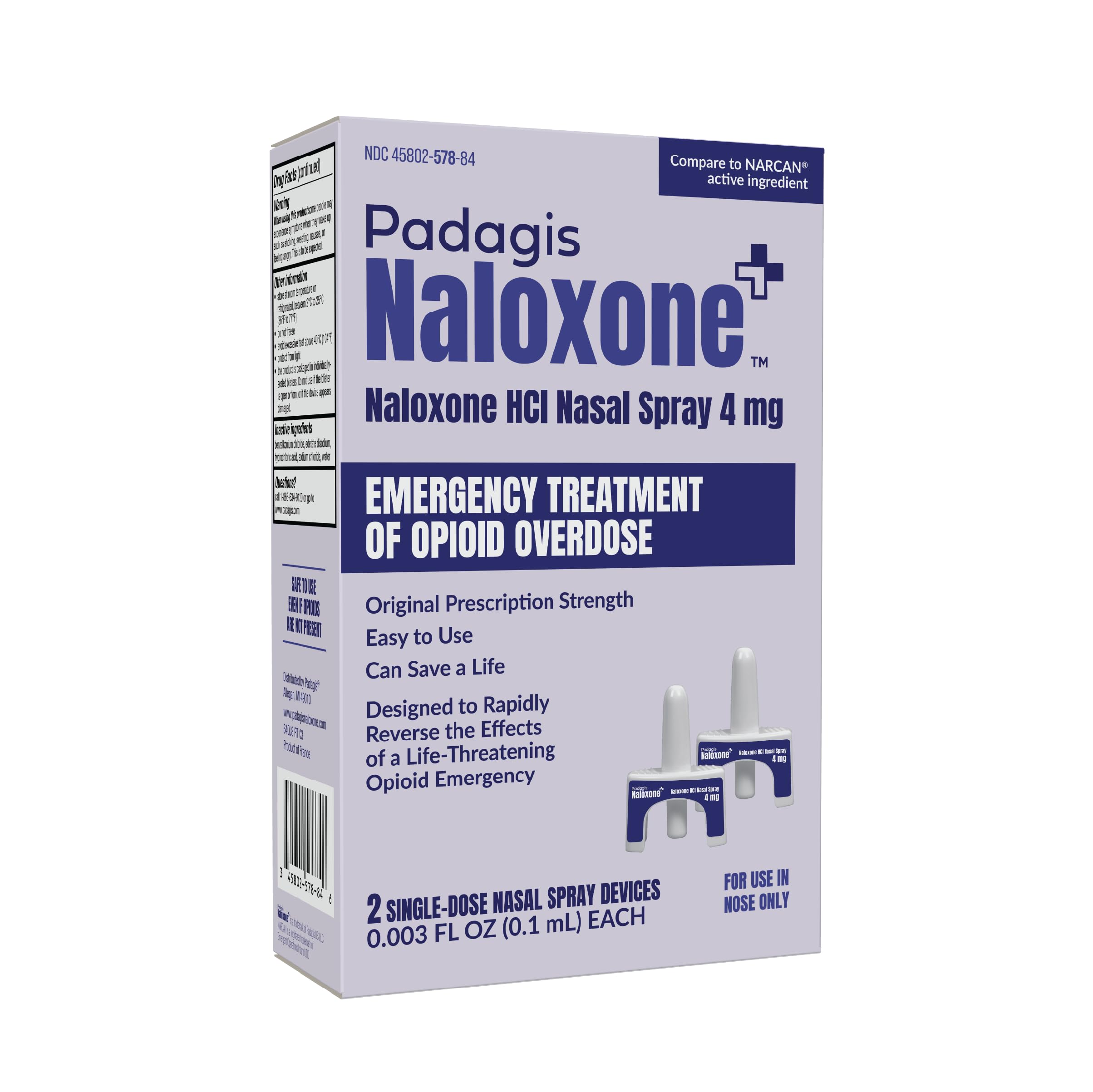Padagis Naloxone Nasal Spray for Opioid Overdose

