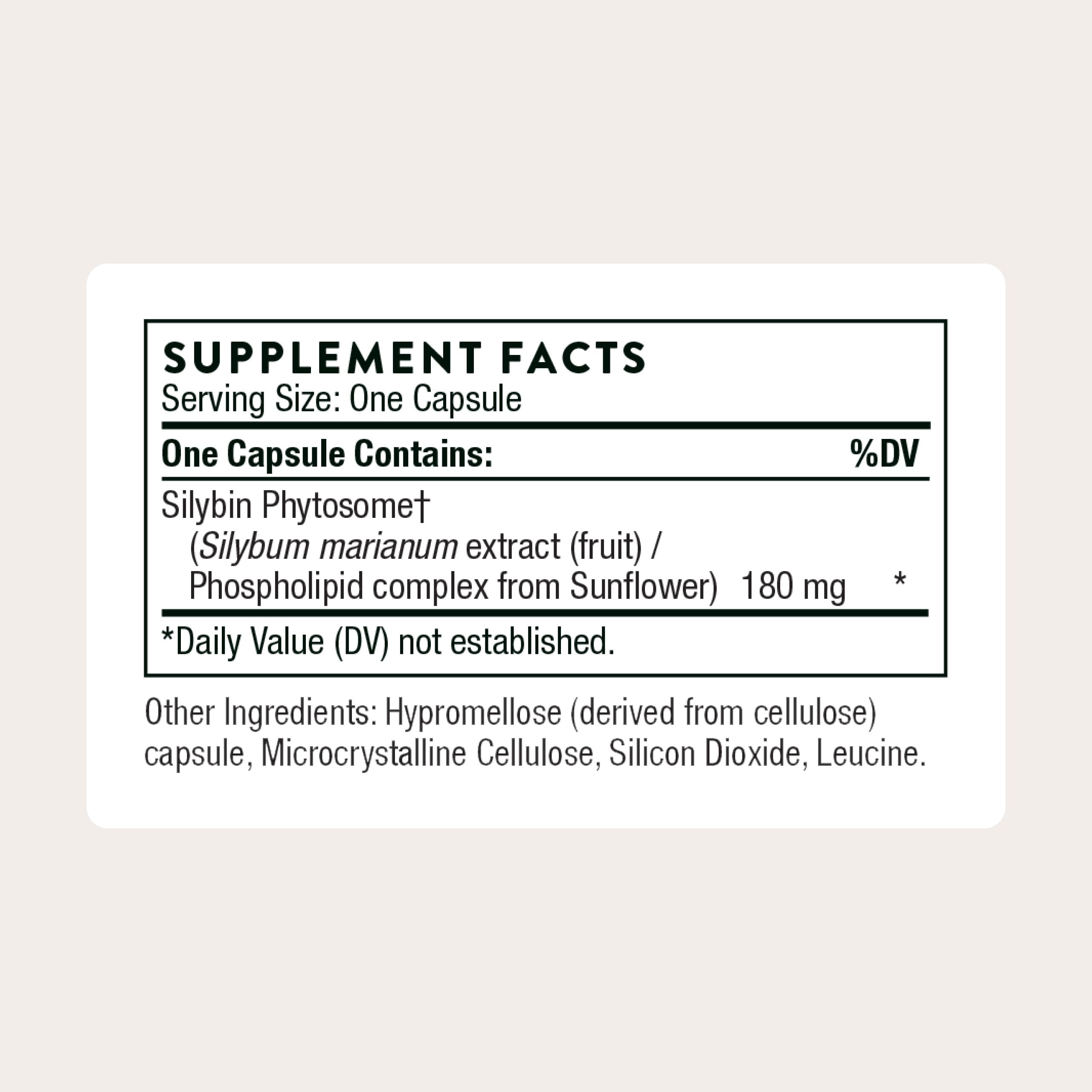 Thorne Milk Thistle Phytosome Extract - Liver Support

