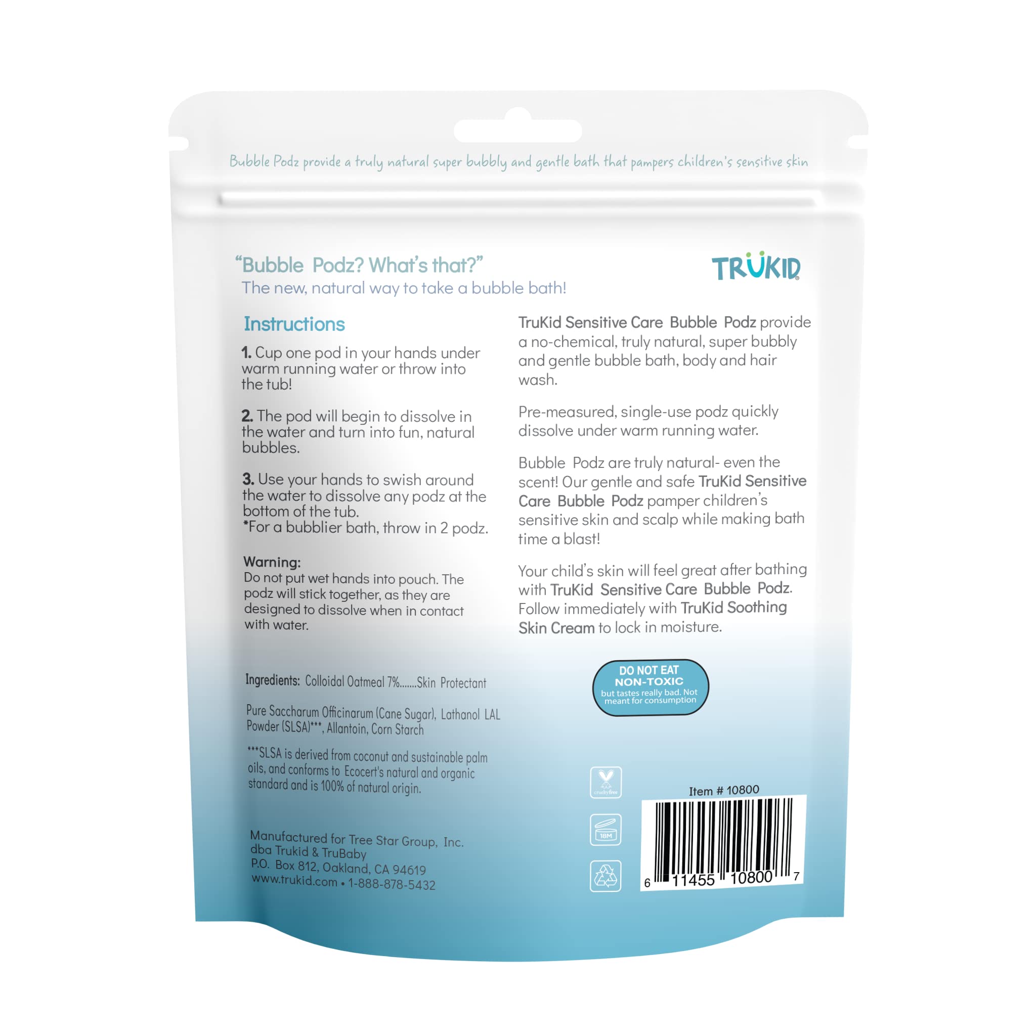 TruKid Bubble Podz Bubble Bath for Kids | Tear-Free

