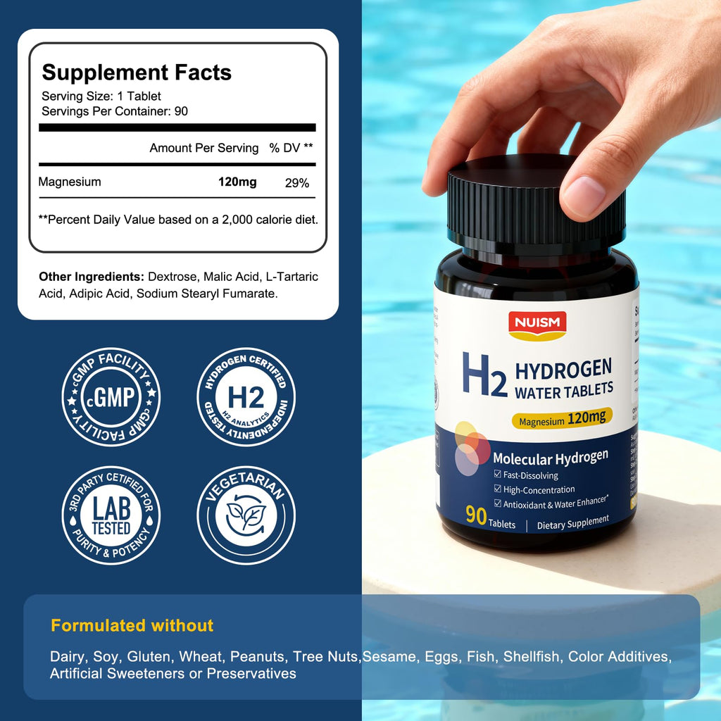 Hydrogen Water Tablets with Magnesium for Hydration

