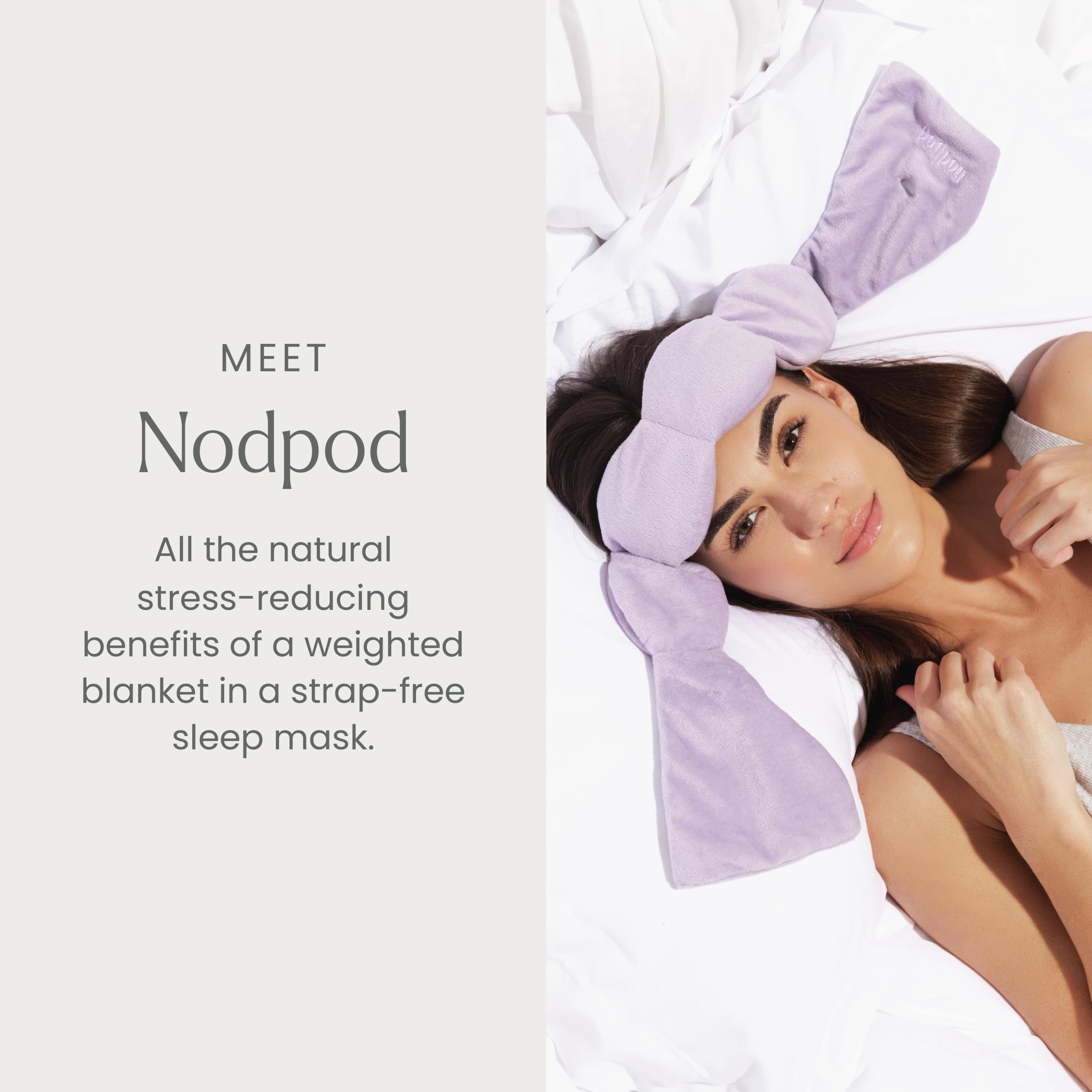 Nodpod Gentle Pressure Sleep Mask | Weighted Comfort

