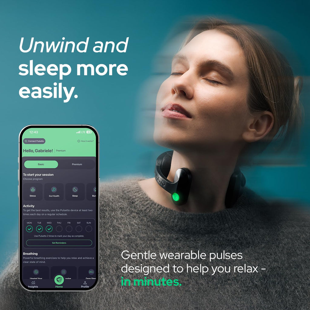 Pulsetto Wellness Wearable for Relaxation and Sleep

