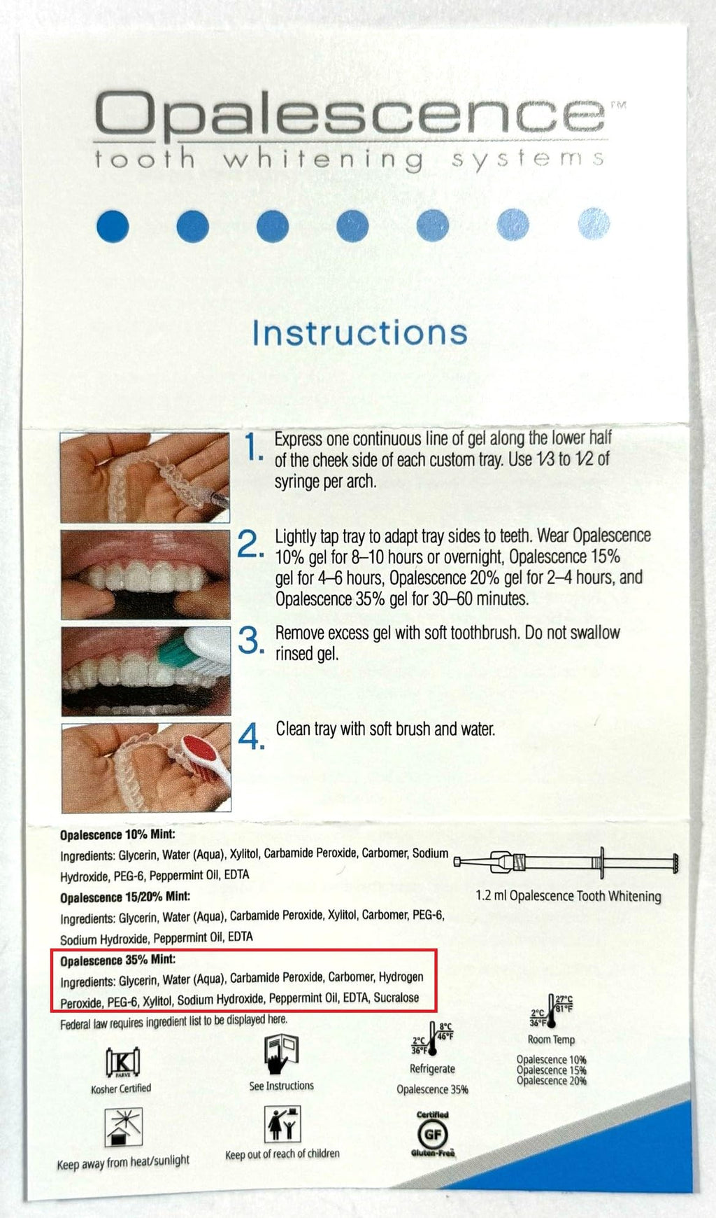 Opalescence Teeth Whitening Gel Refills by Ultradent

