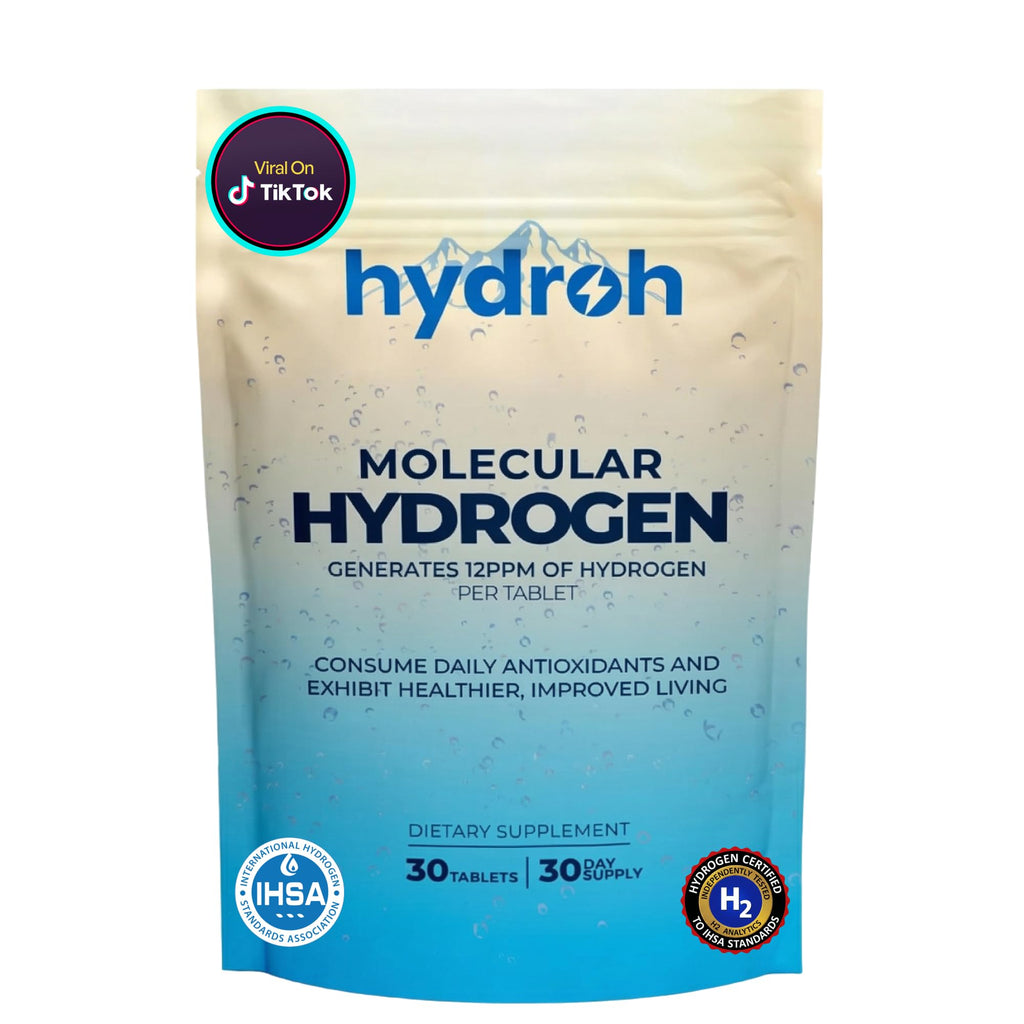 Hydrogen Water Tablets for Drinking Water - Quick-Dissolve 12 ppm