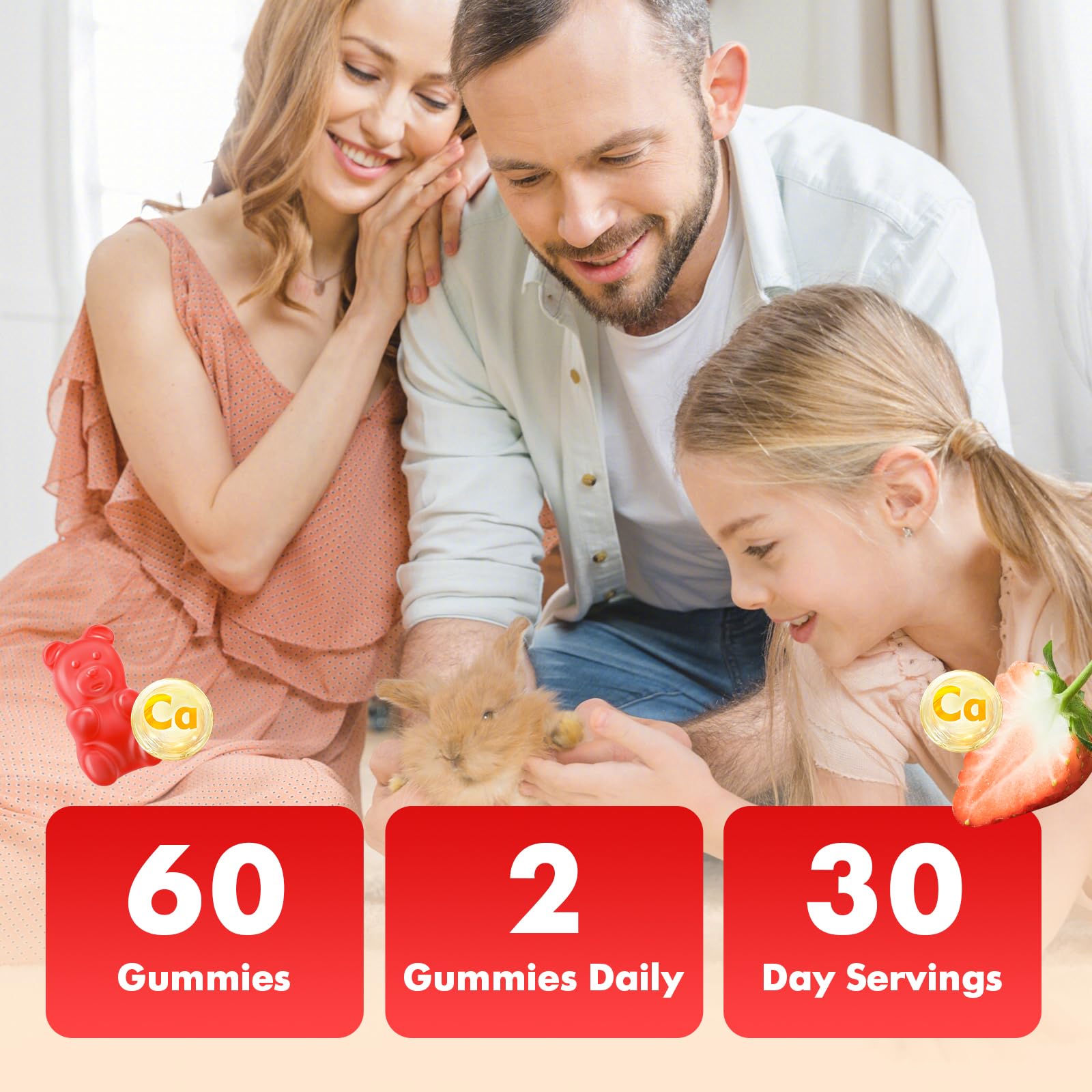 Calcium Citrate Gummies 1200mg – Sugar Free Vegan Chewables


