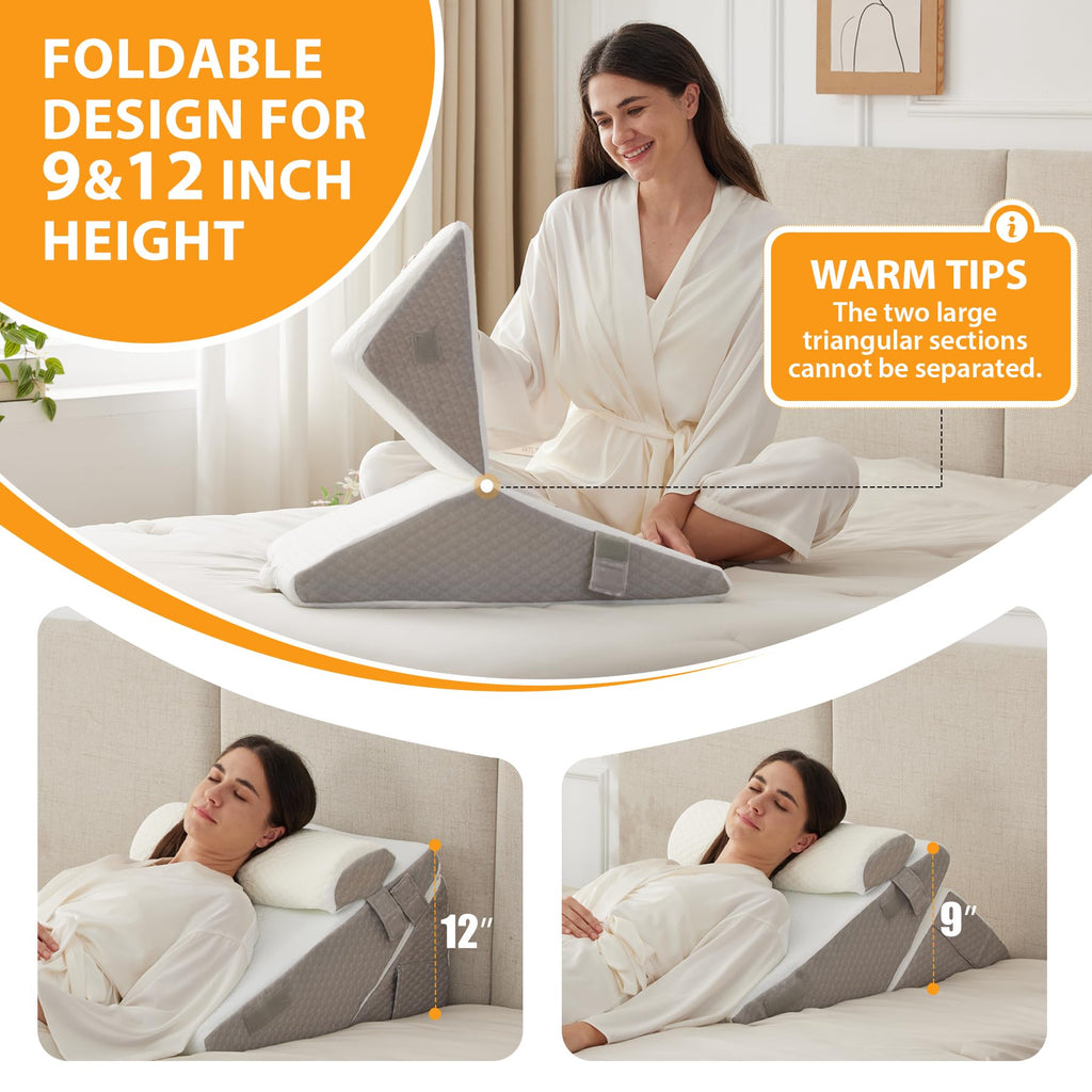 Ruqmuis 3-Piece Wedge Pillow Set | After Surgery

