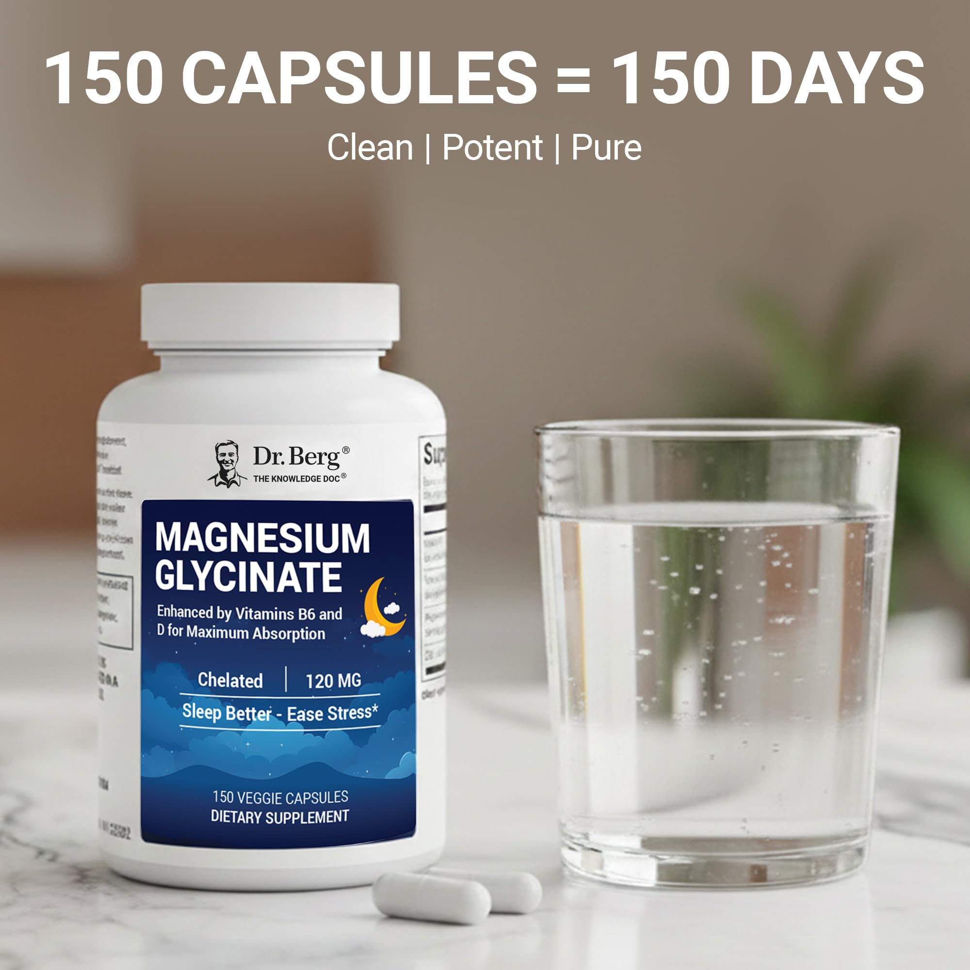 Dr. Berg Magnesium Glycinate with D3, B6 & Zinc | Sleep

