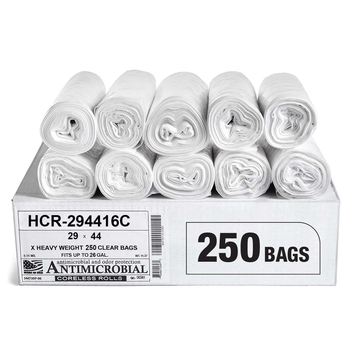 Aluf Plastics High Density Trash Bags - Heavy-Duty