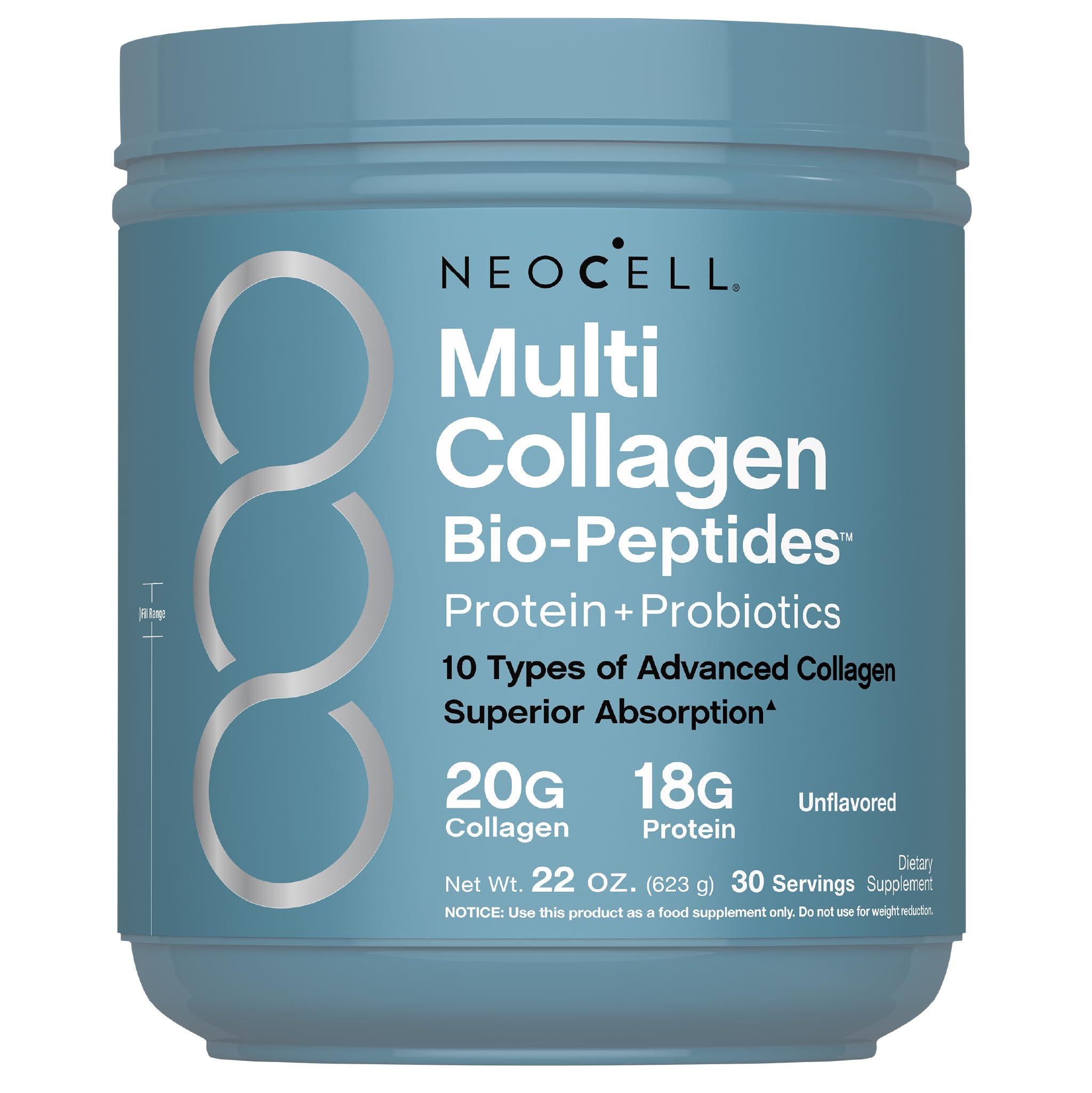 NeoCell Multi Collagen Bio-Peptides Powder with HA

