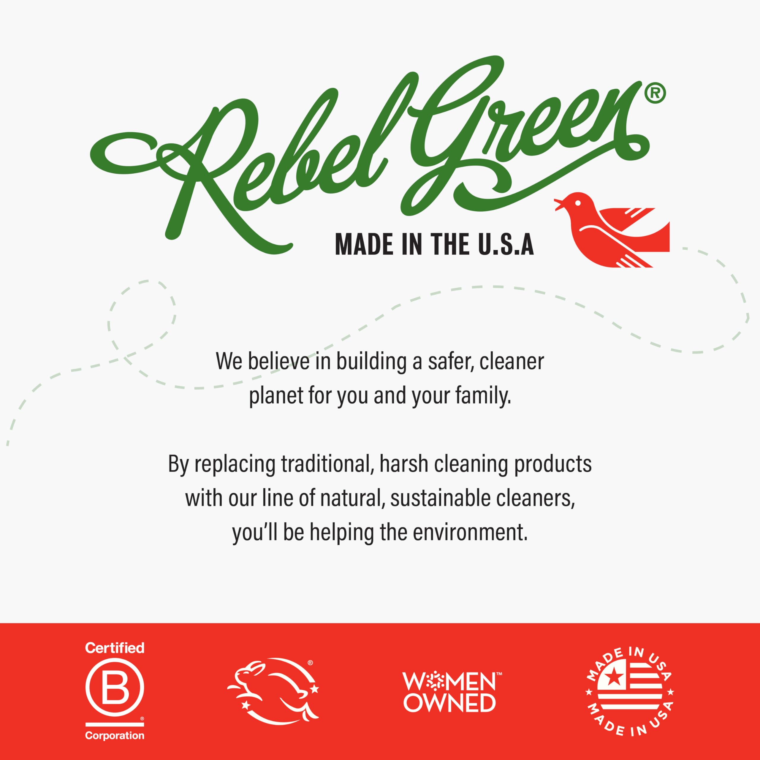 Rebel Green Fruit & Veggie Clean | Plant-Based Produce Wash


