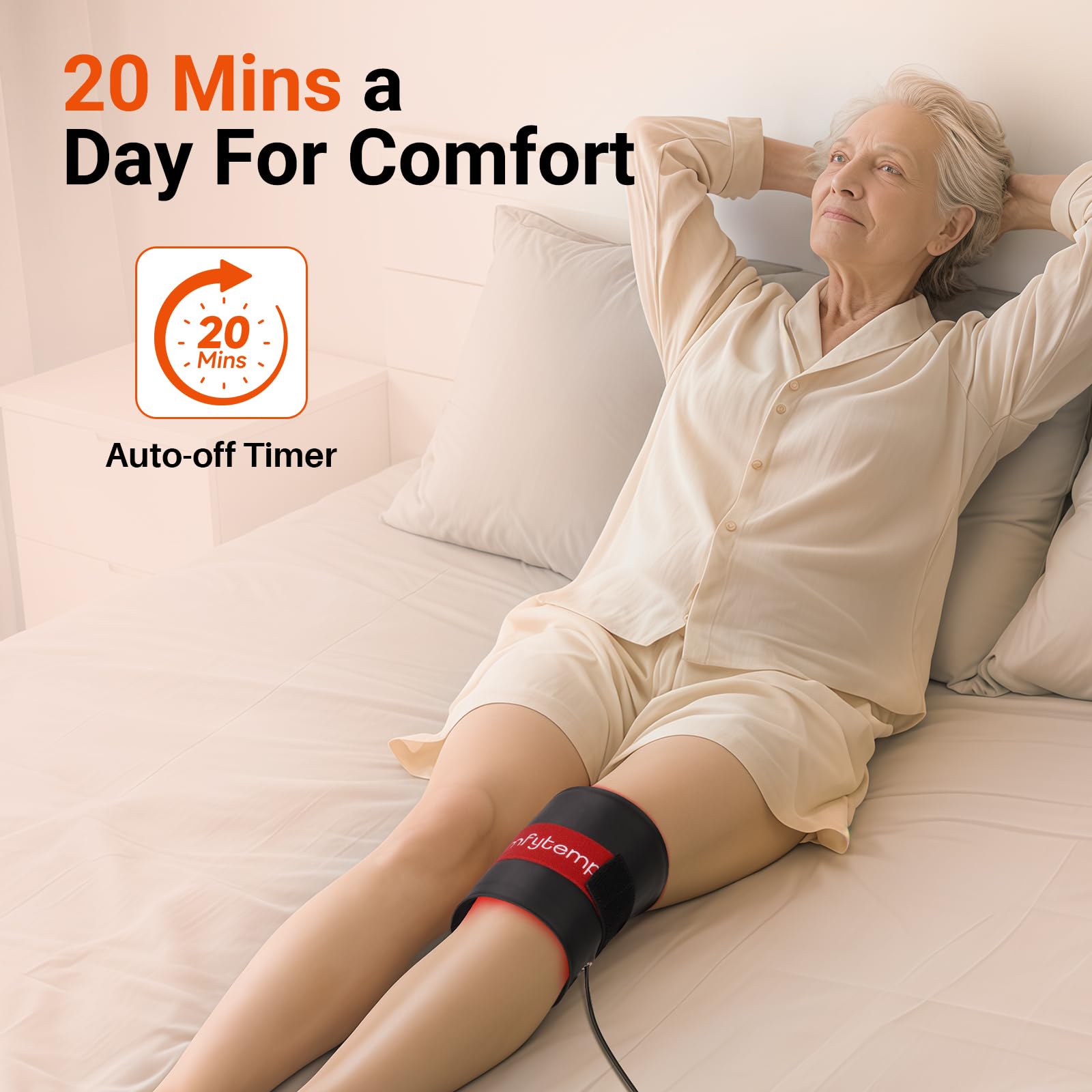 Comfytemp Red Light Therapy Pad - Wearable Infrared Wrap

